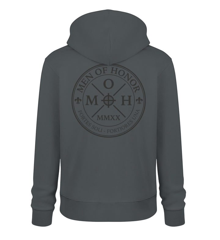 Invictus - Signature bold MOH Organic Hoodie India Ink Grey