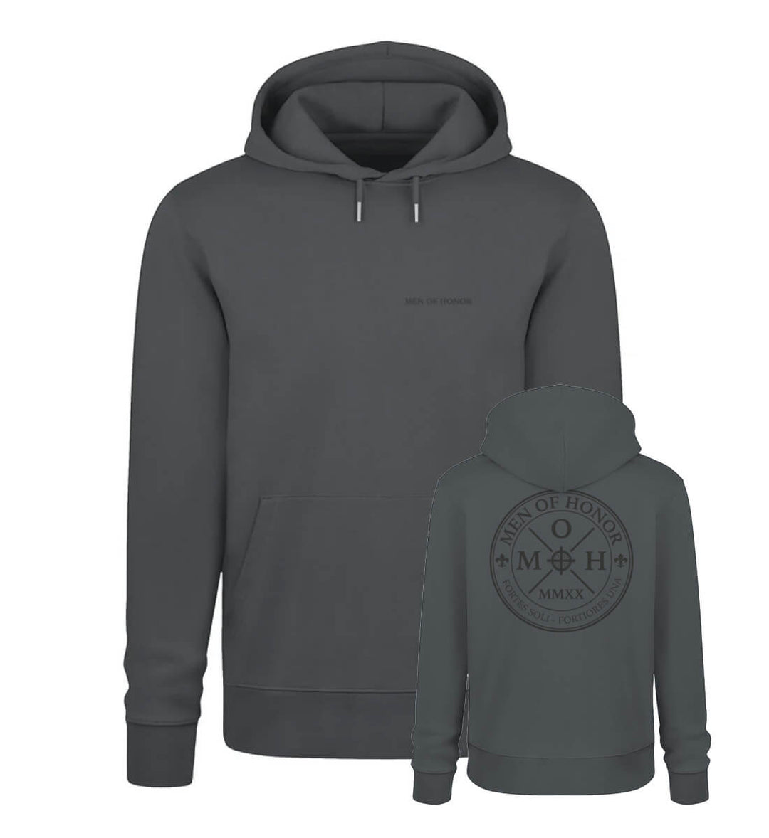 Invictus - Signature bold MOH Organic Hoodie India Ink Grey