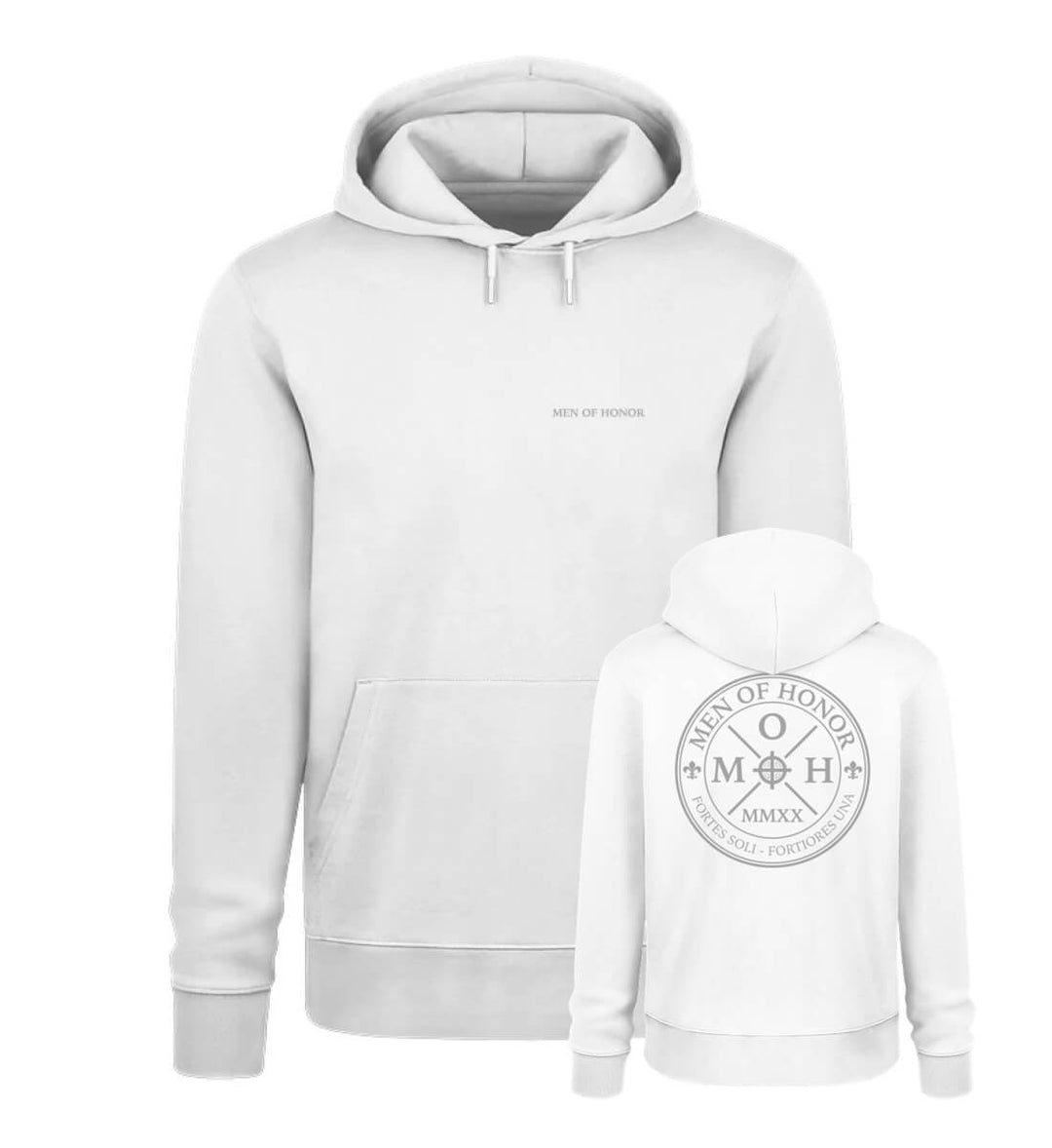 Invictus - Signature bold MOH Organic Hoodie White