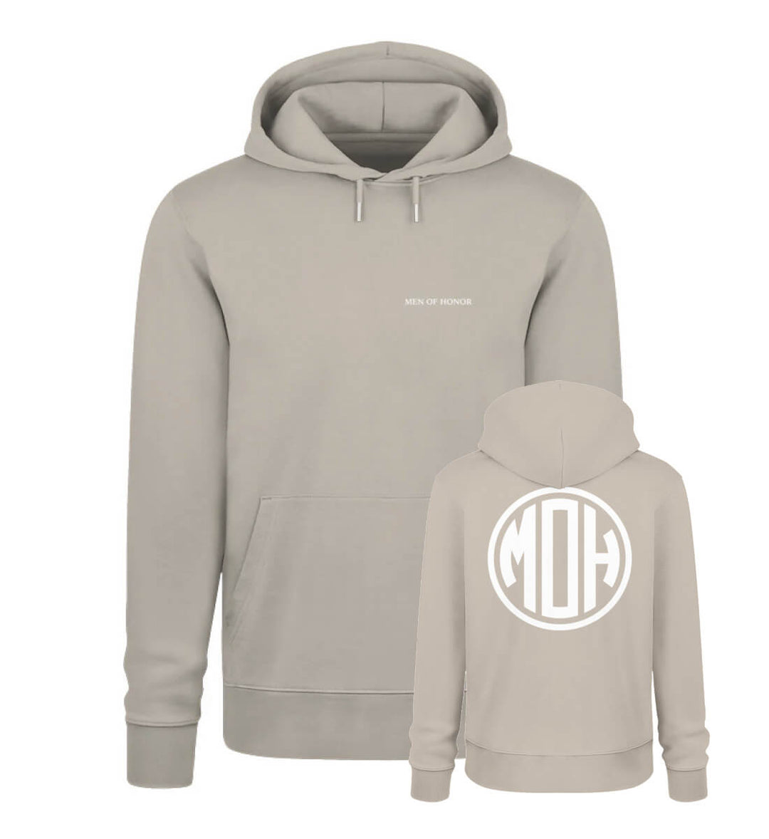 Invictus Maneo - Iconic bold MOH Organic Hoodie Sand