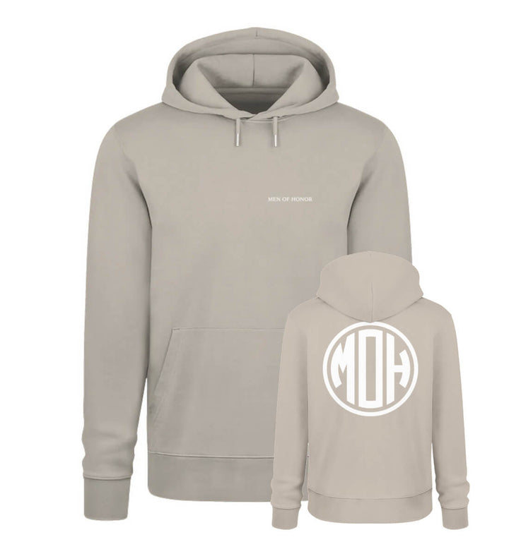 Invictus Maneo - Iconic bold MOH Organic Hoodie Sand