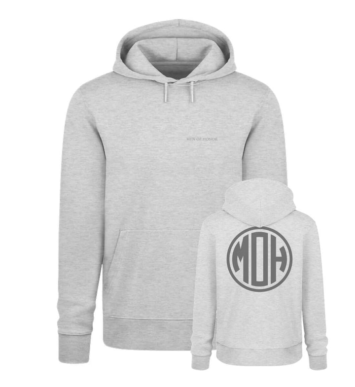 Invictus Maneo - Iconic bold MOH Organic Hoodie Heather Grey