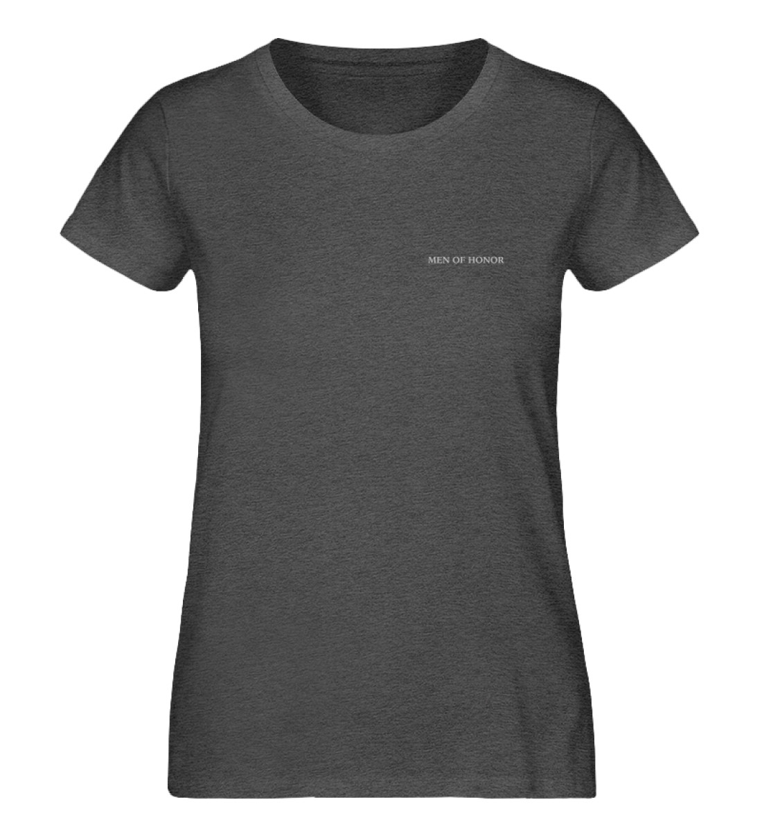 MOH T-Shirt F Dark Heather Grey FMOHBCIRLGR - Damen Premium Organic Shirt-6898