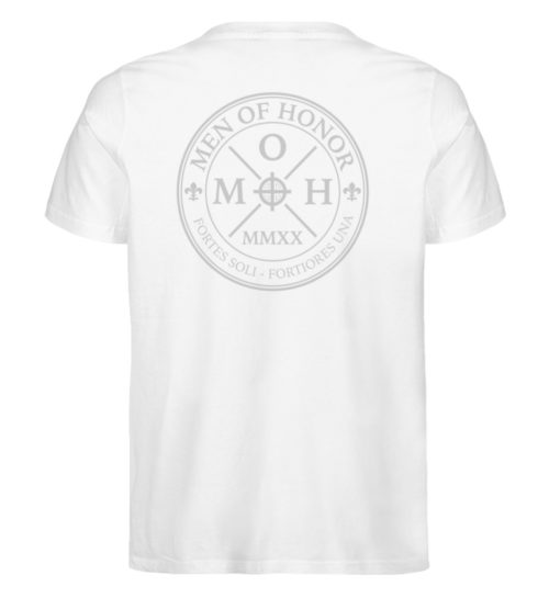 MOH T-Shirt White FMOHBCIRLGR - Herren Premium Organic Shirt-3