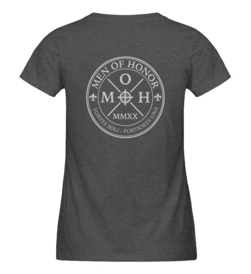 MOH T-Shirt F Dark Heather Grey FMOHBCIRLGR - Damen Premium Organic Shirt-6898