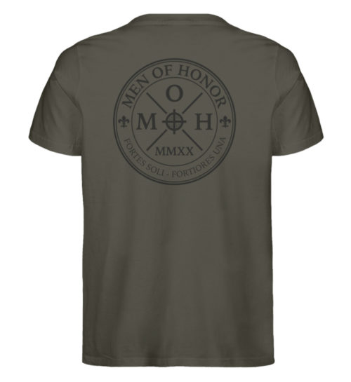 MOH T-Shirt Khaki FMOHBCIRBLK - Herren Premium Organic Shirt-7151