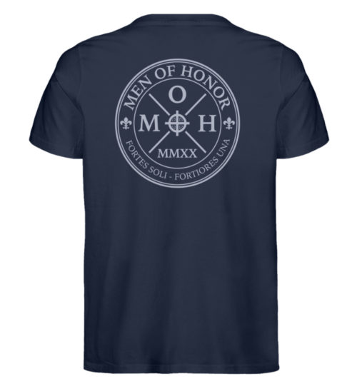 MOH T-Shirt French Navy FMOHBCIRSBL - Herren Premium Organic Shirt-6887